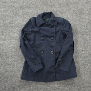 Banana Republic Jacket Womens Extra Small Blue Double Breast‎ Casual Preppy Work